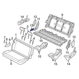 Dodge OE - Center Left Seat Back Recliner Adjustment Handle