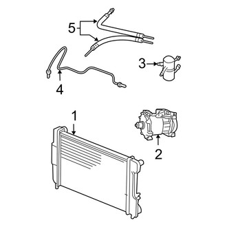 Dodge OE - Air Conditioner & Heater - Condenser, Compressor & Lines