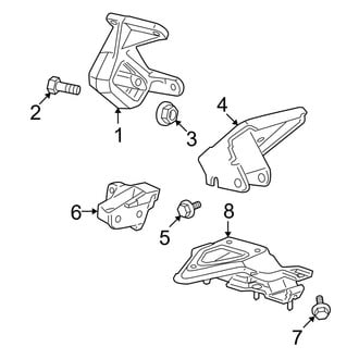 Dodge OE - Engine & Transmission Mounting (4WD 3.7L)