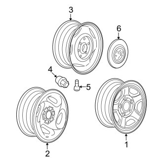 2005 Dodge Dakota OEM Wheels | Original Steel & Alloy Wheels — CARiD.com