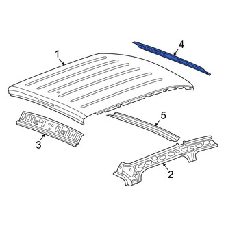 Dodge OE - Rear Roof Header Panel