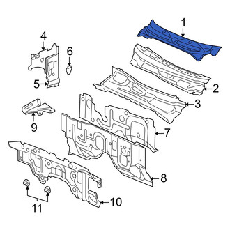 Dodge OE - Cowl Grille Panel