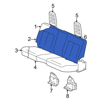 Dodge OE - Front Left Seat Back Cushion Cover