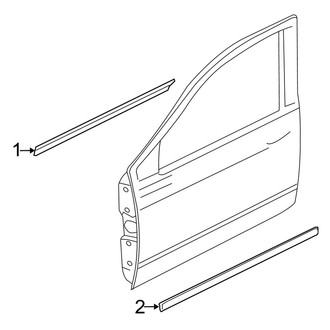 Dodge OE - Front Door - Exterior Trim