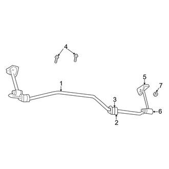 Dodge OE - Rear Suspension - Stabilizer Bar & Components