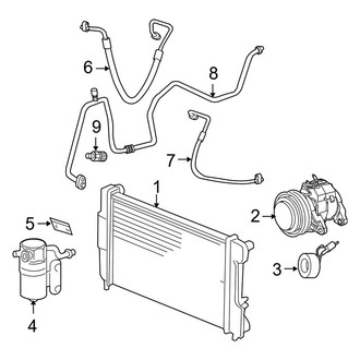 Dodge OE - Air Conditioner & Heater - Condenser, Compressor & Lines