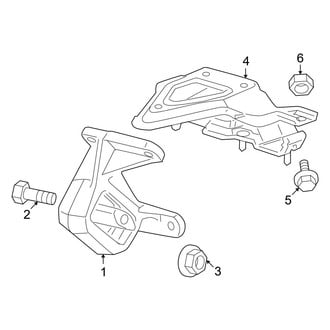 Dodge OE - Engine & Transmission Mounting (4WD 3.7L)