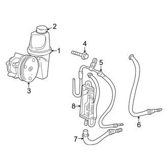 Dodge OE - Steering Gear & Linkage - Pump & Hoses (Laramie / SLT / Sport / ST / SXT / TRX / TRX4)