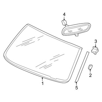 Dodge OE - Windshield - Glass