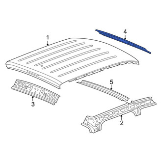 Dodge OE - Rear Roof Header Panel