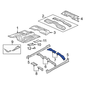 Dodge OE - Rear Left Floor Pan Crossmember