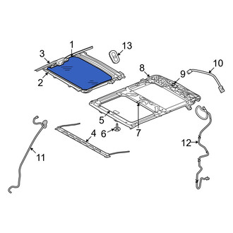 Dodge OE - Sunroof Glass