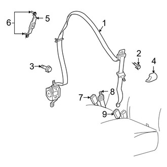 Dodge OE - Restraint Systems - Front Seat Belts (Crew Cab)