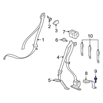 Dodge OE - Upper Seat Belt Lap and Shoulder Belt Bolt