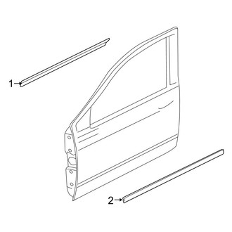 Dodge OE - Front Door - Exterior Trim