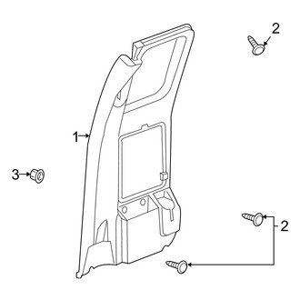Dodge OE - Rear Door - Interior Trim (Big Horn / Laramie / ST / TRX4 Extended Cab)