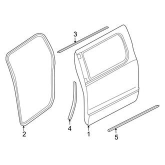 Dodge OE - Rear Door - Door & Components