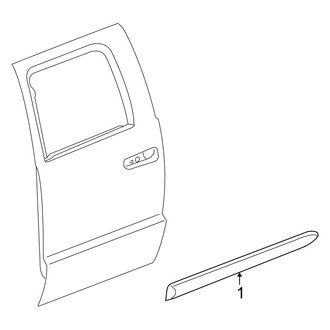 Dodge OE - Rear Door - Exterior Trim (Crew Cab)