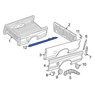 Dodge OE - Rear Left Truck Bed Side Rail