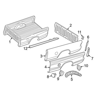 Dodge OE - Pick Up Box - Front & Side Panels (Crew Cab)