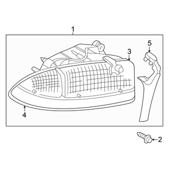 Dodge OE - Front Lamps - Headlamp Components