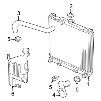 Dodge OE - Cooling - Radiator & Components (2.5L)