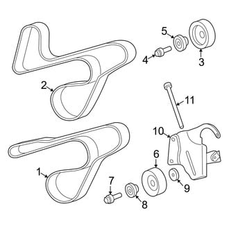 Dodge OE - Cooling - Belts & Pulleys (2.5L)