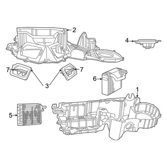 Dodge OE - Air Conditioner & Heater - Evaporator & Heater Components