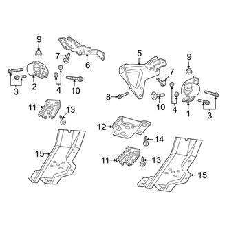 Dodge OE - Engine & Transmission Mounting (4WD 3.9L)