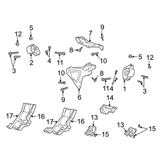 Dodge OE - Engine & Transmission Mounting (4WD 5.2L)