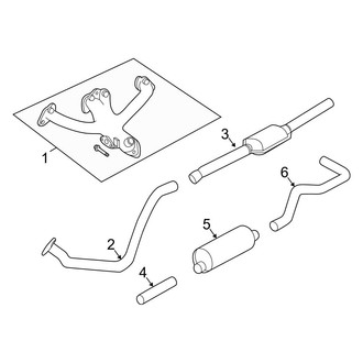 Dodge OE - Exhaust System - Exhaust Components (Base 2.5L)