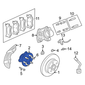 Dodge OE - Front Wheel Bearing and Hub Assembly