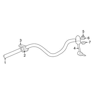 Dodge OE - Front Suspension - Stabilizer Bar & Components (RWD)