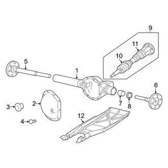 Dodge OE - Front Suspension - Front Axle & Carrier (4WD 3.9L / 4.7L / 5.9L)