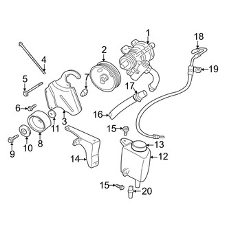 Dodge OE - Steering Gear & Linkage - Pump & Hoses (RWD 2.5L Power Steering)
