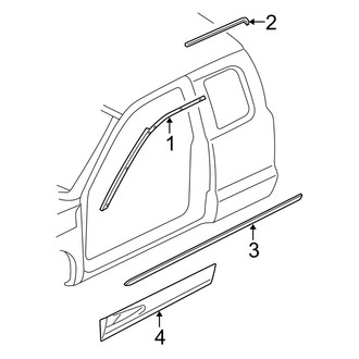 Dodge OE - Cab - Exterior Trim (Club Cab)