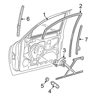 Dodge OE - Front Door - Glass & Hardware