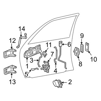Dodge OE - Front Door - Lock & Hardware