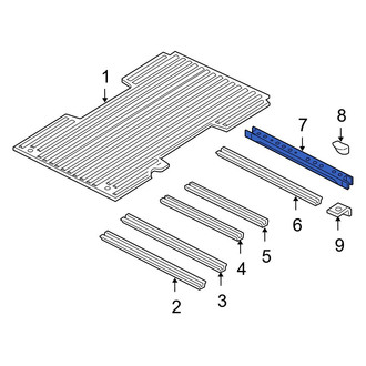 Dodge OE - Rear Truck Bed Floor Sill