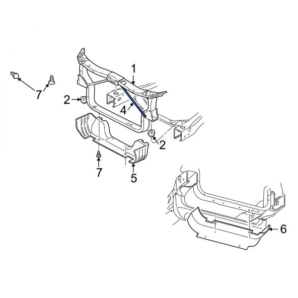 Radiator Support Panel Reinforcement