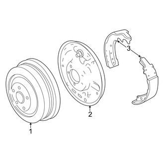 Dodge OE - Rear Suspension - Brake Components (With Drum Brakes)