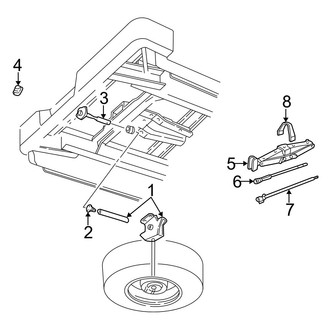 Dodge OE - Pick Up Box - Spare Tire Carrier