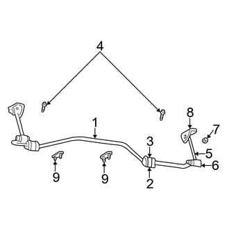Dodge OE - Rear Suspension - Stabilizer Bar & Components