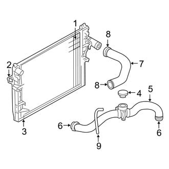 Dodge OE - Cooling - Radiator & Components (4.7L)