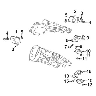 Dodge OE - Engine & Transmission Mounting (RWD 4.7L)