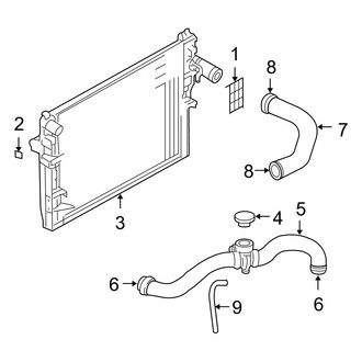 Dodge OE - Cooling - Radiator & Components (3.7L)