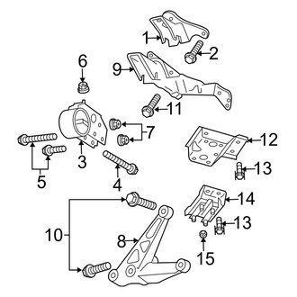 Dodge OE - Engine & Transmission Mounting (3.7L)