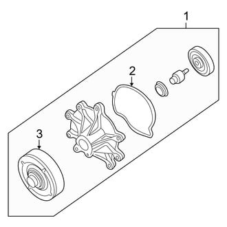 Dodge OE - Cooling - Water Pump (Main), (3.7L / 4.7L)