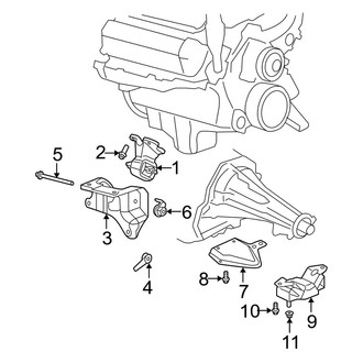 Dodge OE - Engine & Transmission Mounting (3.7L)