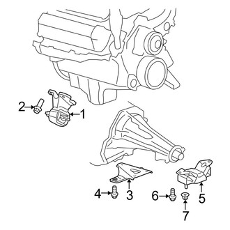 Dodge OE - Engine & Transmission Mounting (3.7L)